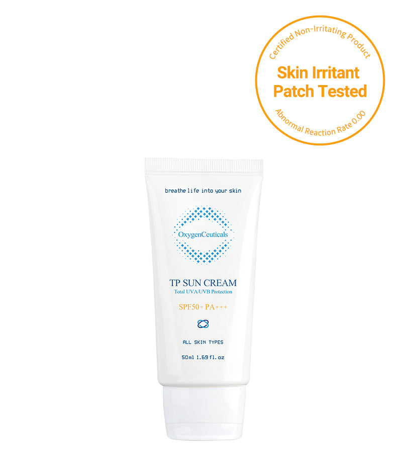 50ml tube of TP Sun Cream. This product has been skin irritant patch tested and proven to be non-irritating.