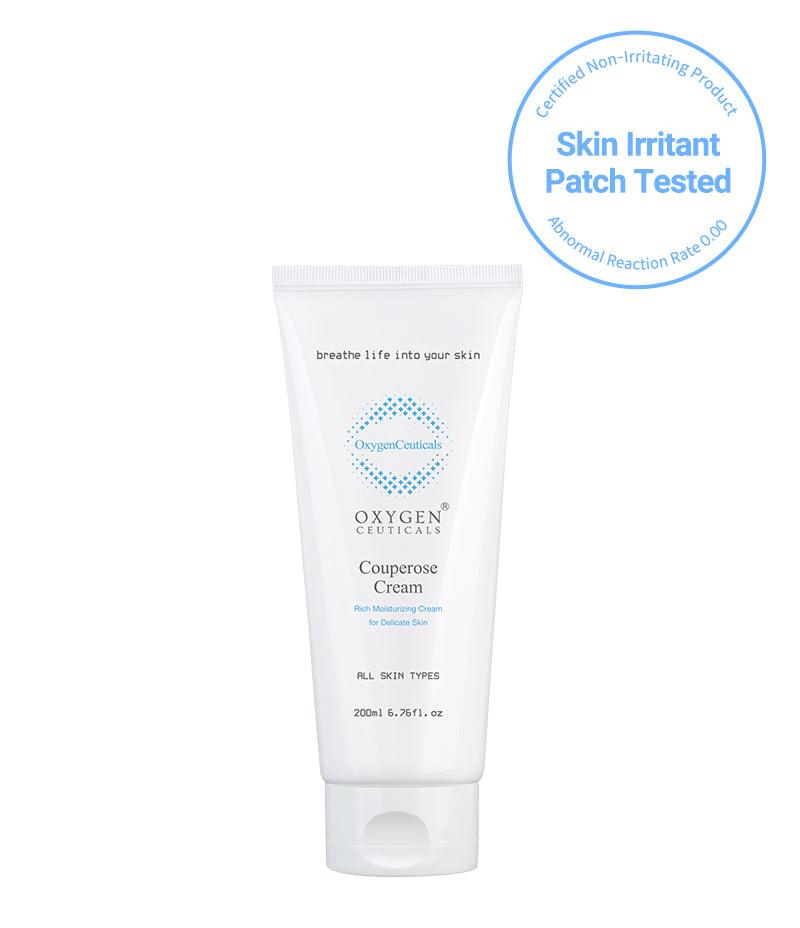 200ml tube of Couperose Cream. This product has been skin irritant patch tested and proven to be non-irritating.