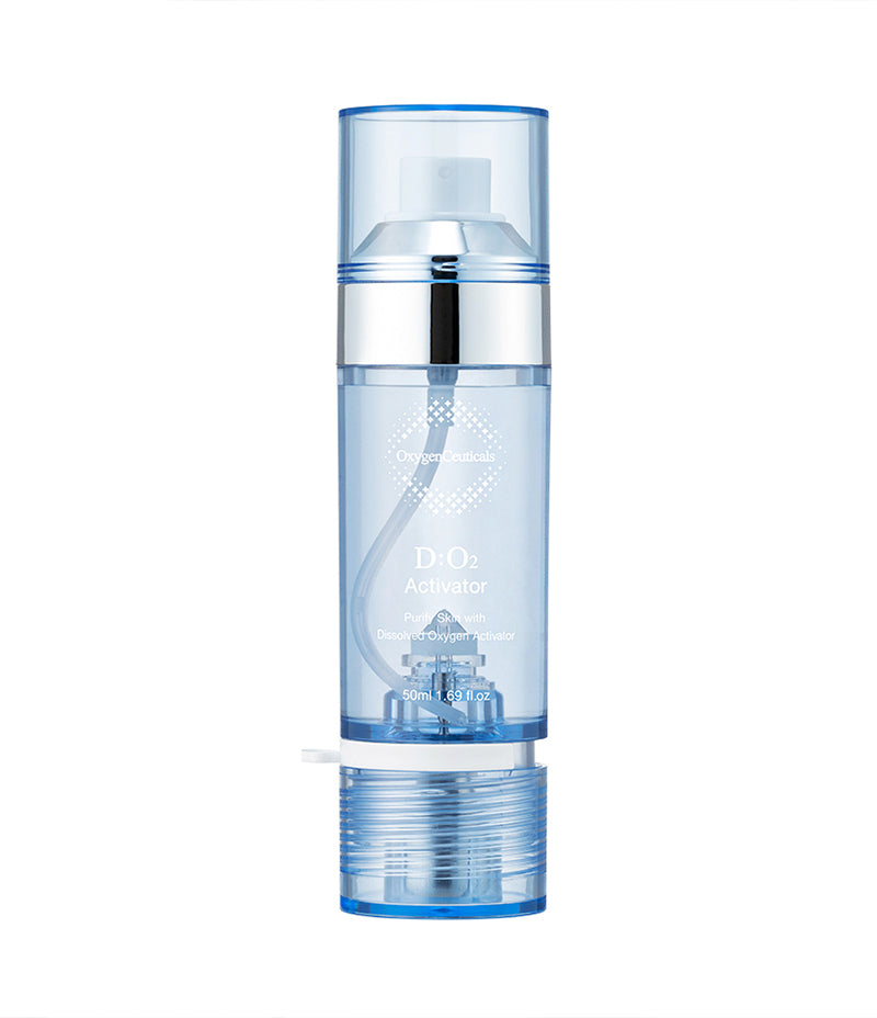 50ml bottle of D:O2 Activator facing front with logo and name visible. 