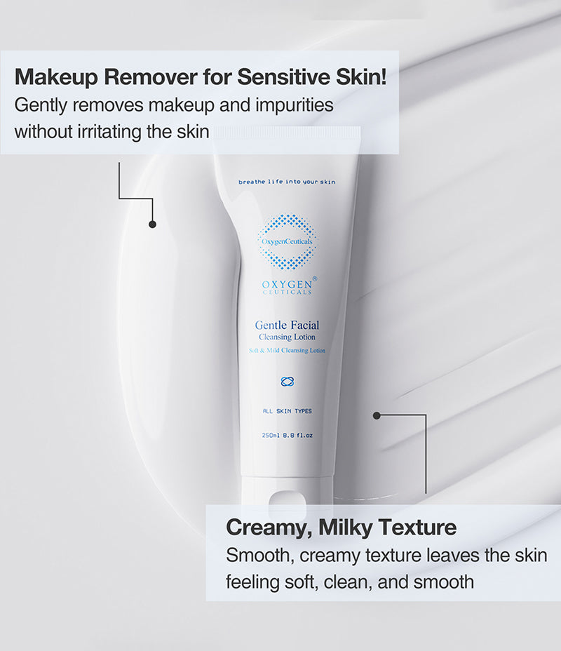  A mild, milky tube of OxygenCeuticals' makeup remover, specially designed for sensitive skin.
