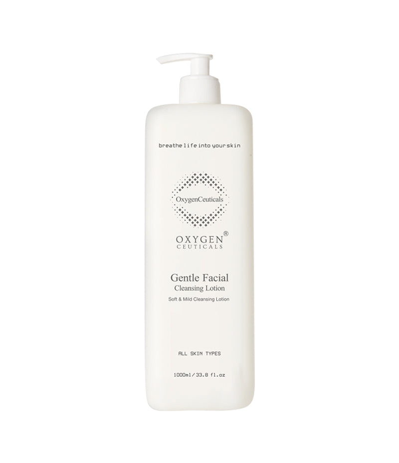 Gentle Facial Cleansing Lotion 1000ml  facing front with name and logo visible