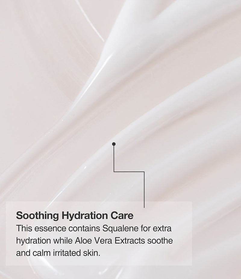 Close up of Hydra Soothing Essence Forte with text that reads: Soothing Hydration Care.